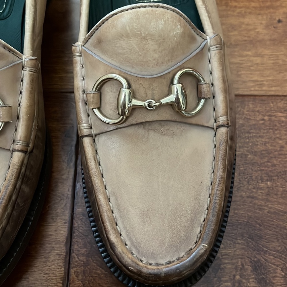 Gucci leather women Loafers Size 8 - Picture 3 of 11